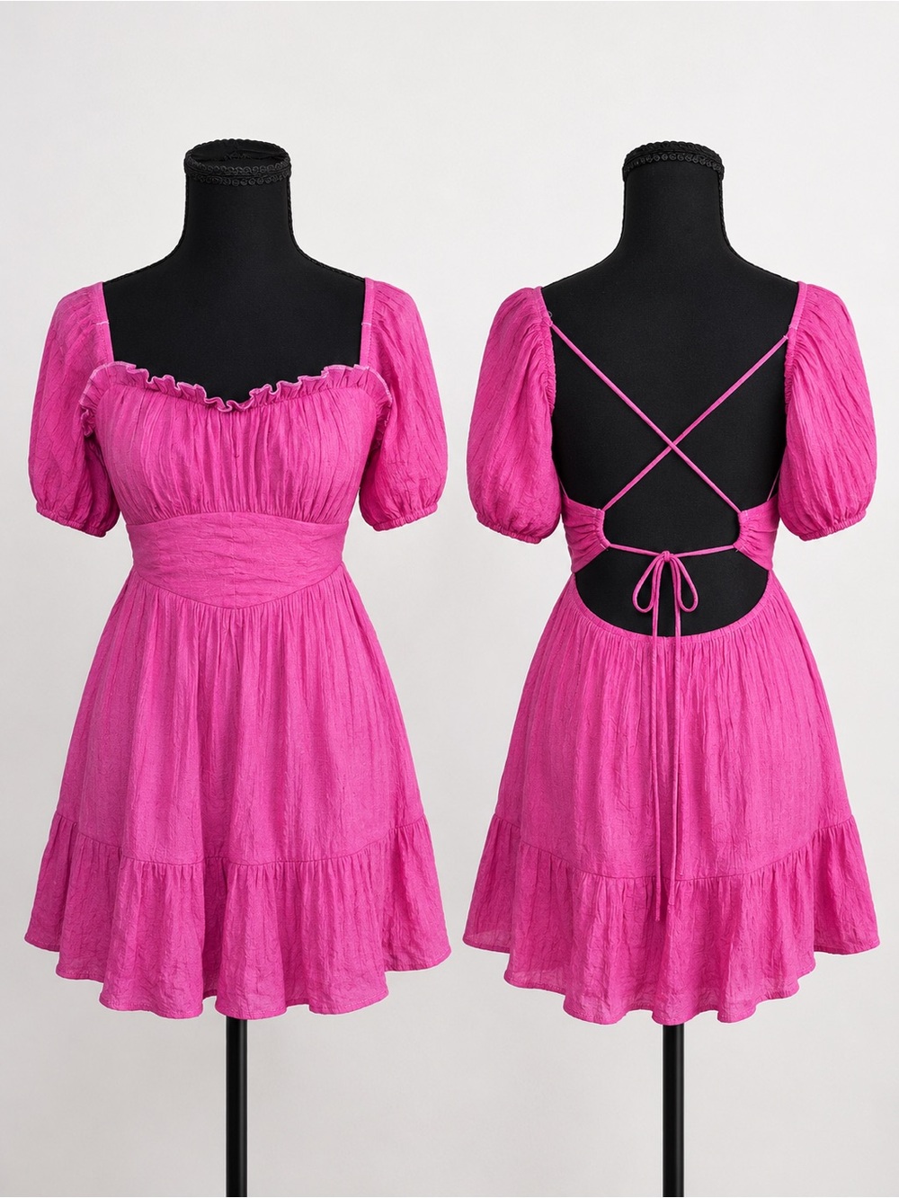 Princess Polly Open Back Pink Mini Dress size 2